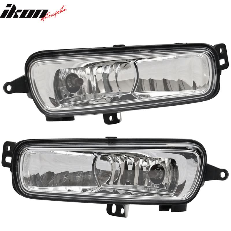 Fits 15-17 Focus Pair Front Fog Light Lamps Bezels - Sport SE Version