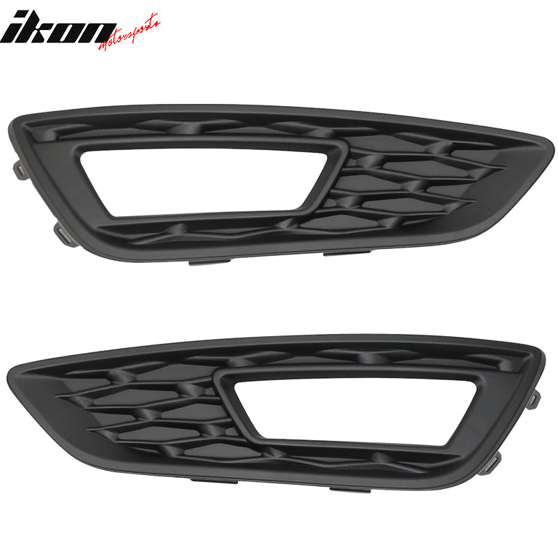 Fits 15-17 Focus Pair Front Fog Light Lamps Bezels - Sport SE Version