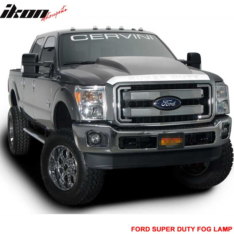 Fits 11-16 F250 F350 F450 F550 Fog Light Lamp Switch Wiring Bulb Kit