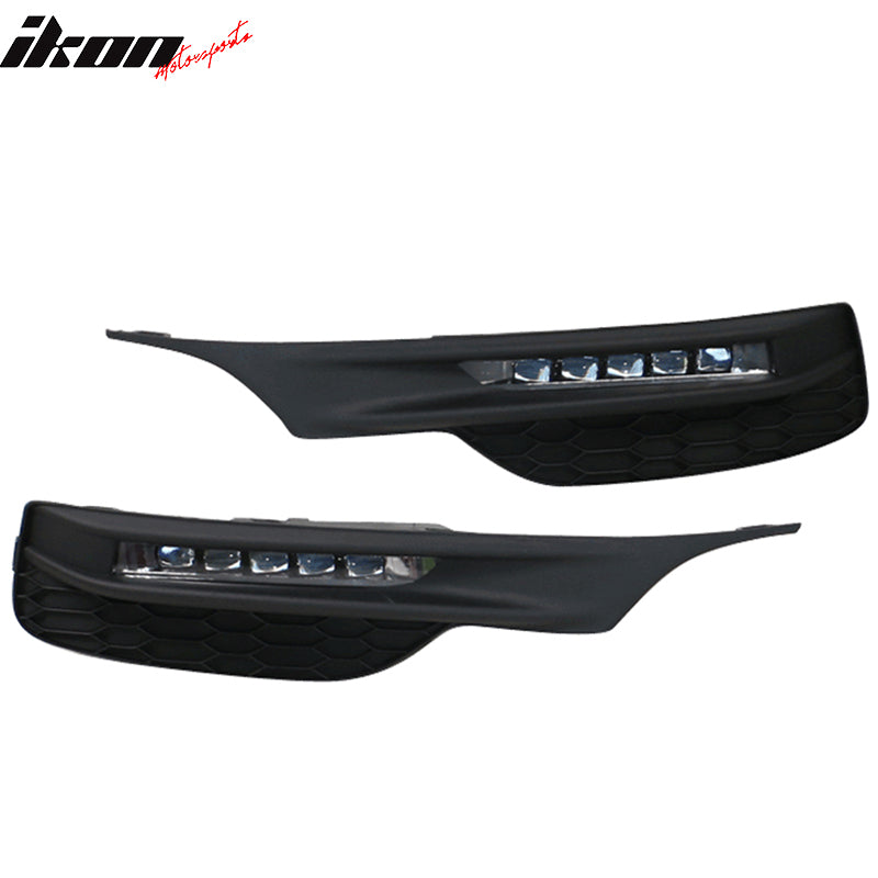 Fits 16-17 Honda Accord LED Fog Lights Kit w/ Bezel Switch Wires