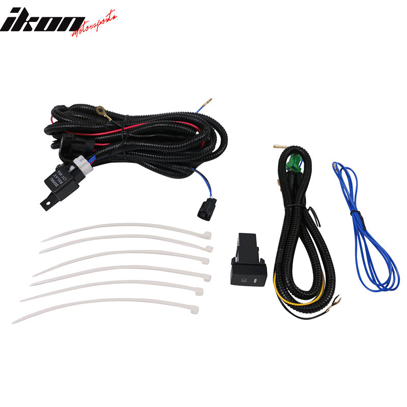 Fits 16-17 Honda Accord LED Fog Lights Kit w/ Bezel Switch Wires