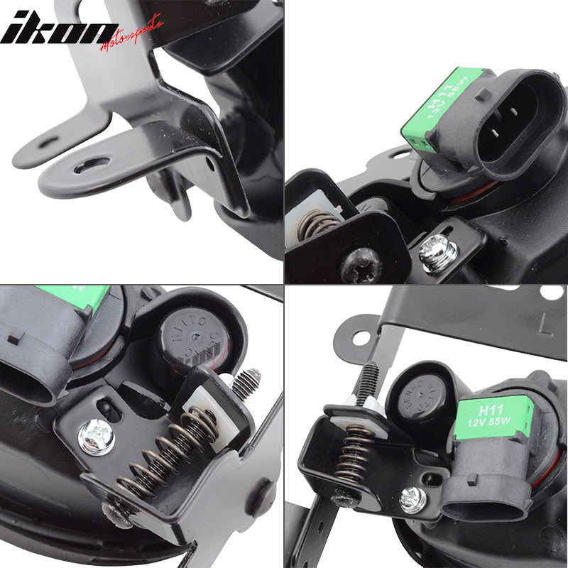 Fits 06-08 Honda Civic 2Dr Coupe Clear Lens Fog Lights w/Switch Pair