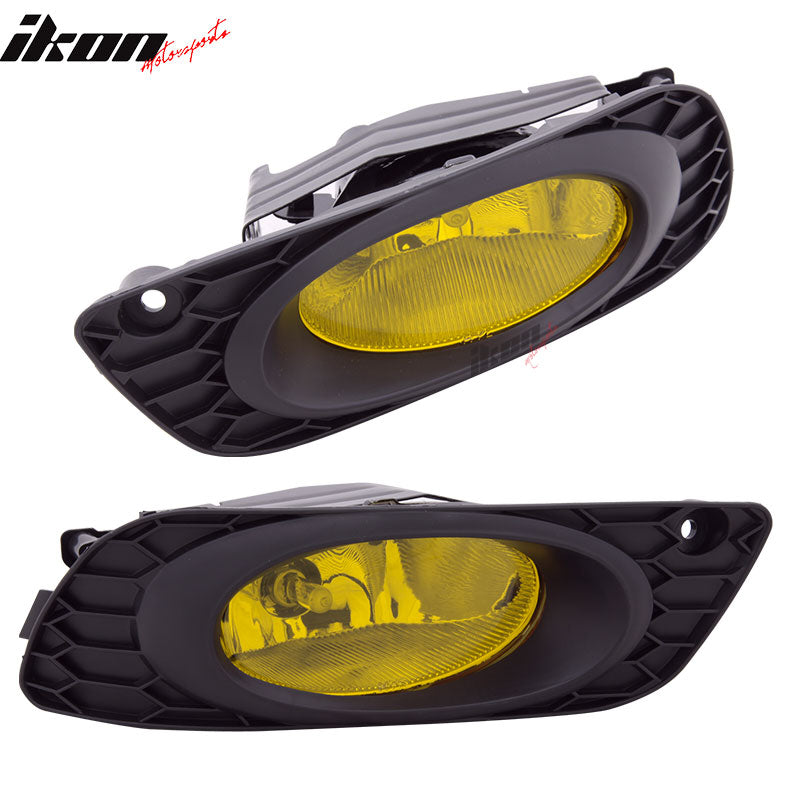 2012 Honda Civic 4Door OE-Style Yellow Fog Lights Driving Lamp Switch