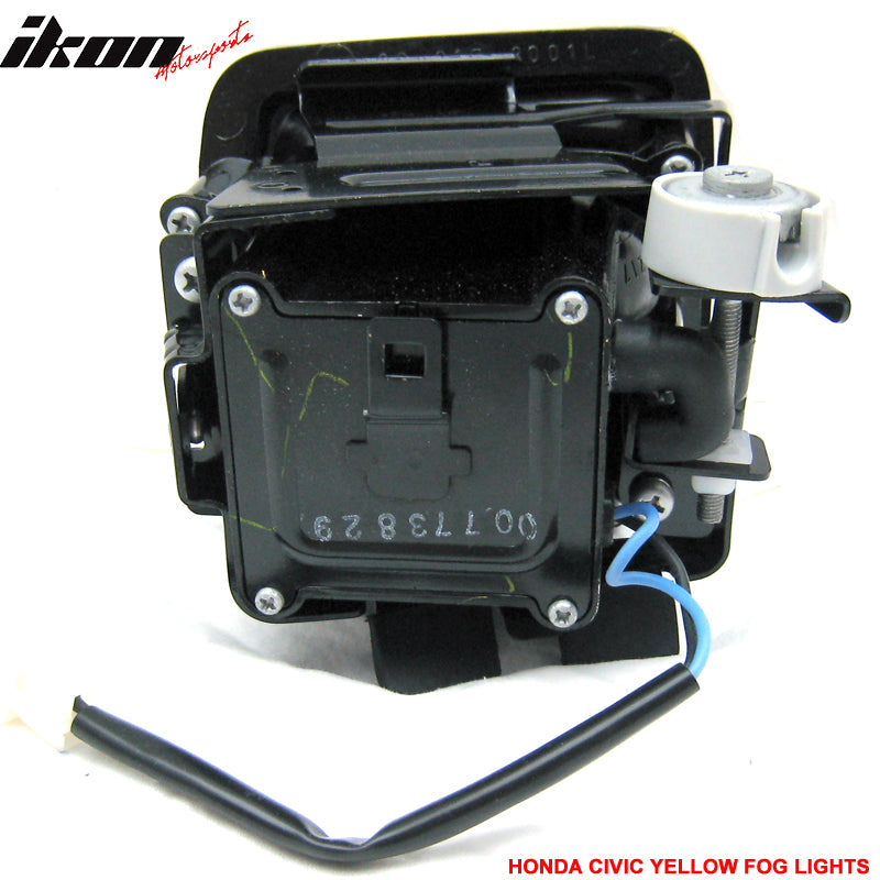 1996-1998 Honda Civic EK JDM Yellow Fog Lights Lamps