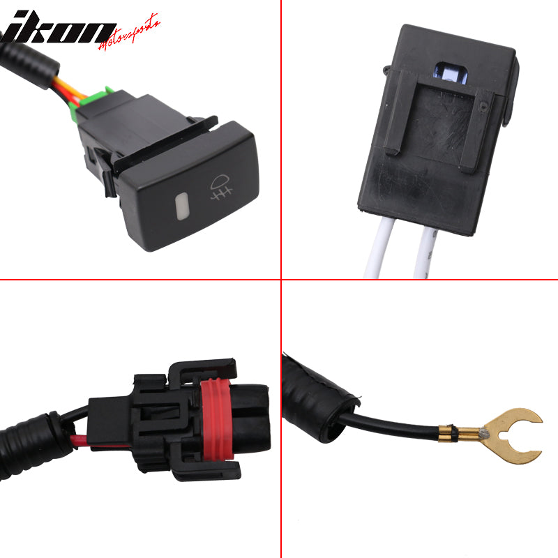 2015-2017 Honda CRV Fog Lights Lamps w/ Bezels Wiring