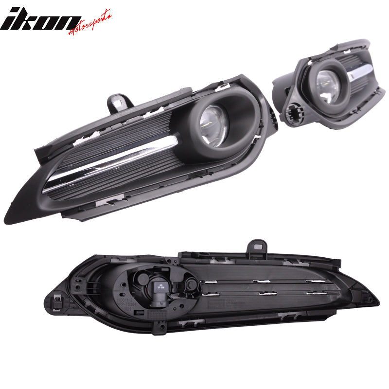 Fits 16-18 Honda HRV Front Fog Light Lamp + Switch Wiring Kit Clear