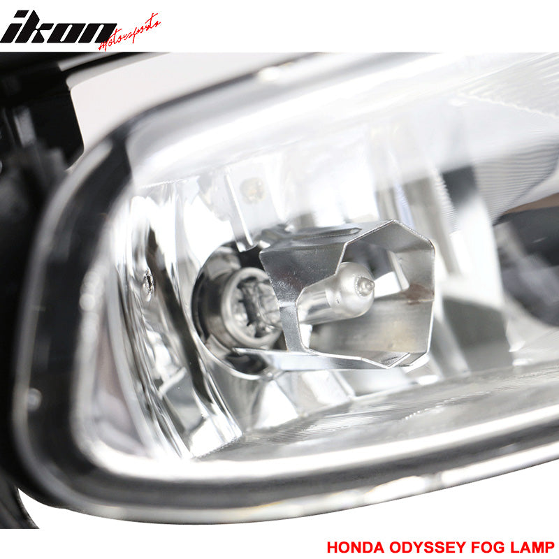 2005-2007 Honda Odyssey 2PCS Fog Lamp Fog Lights Wiring Kit Bulb ABS