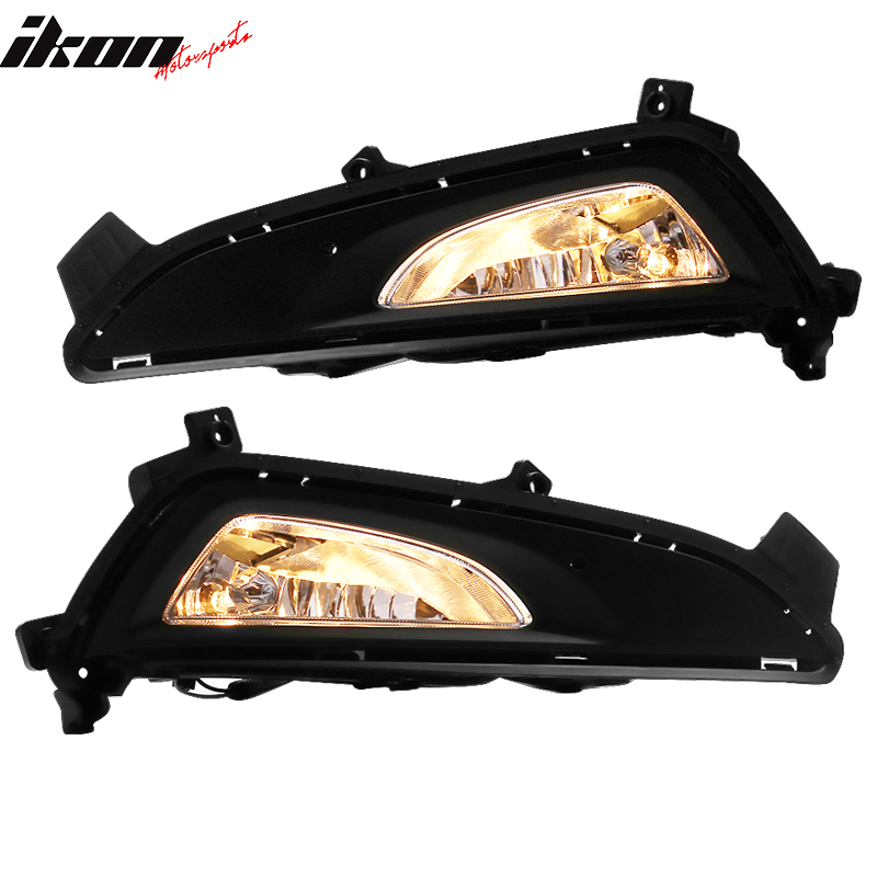 2016-2018 Hyundai Tucson Foglights Kit Black Housing Clear Lens
