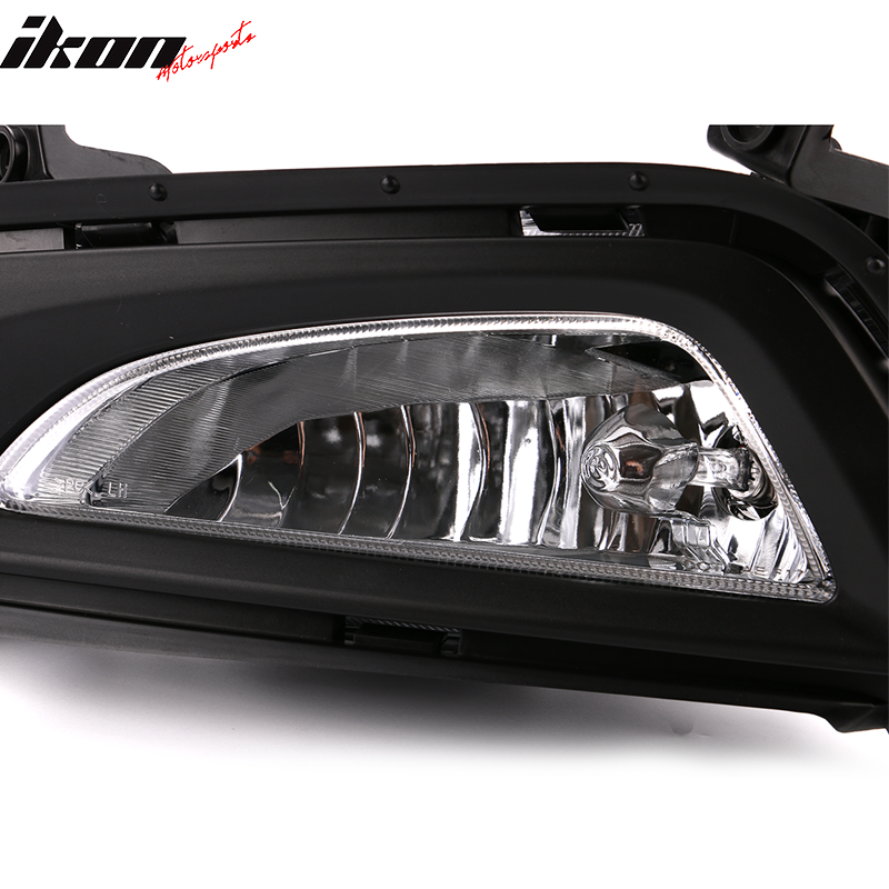2016-2018 Hyundai Tucson Foglights Kit Black Housing Clear Lens