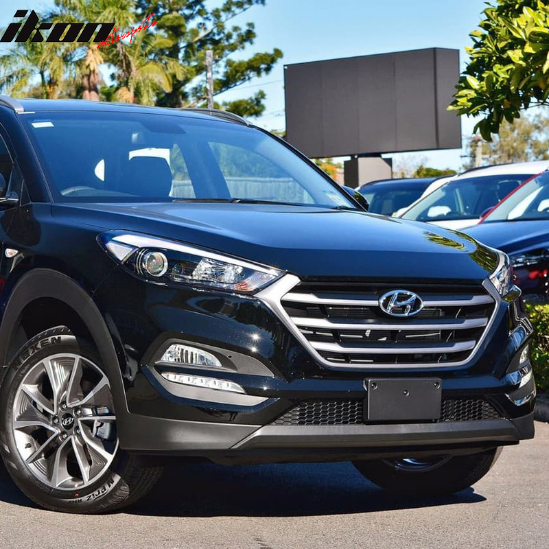 2016-2018 Hyundai Tucson Foglights Kit Black Housing Clear Lens