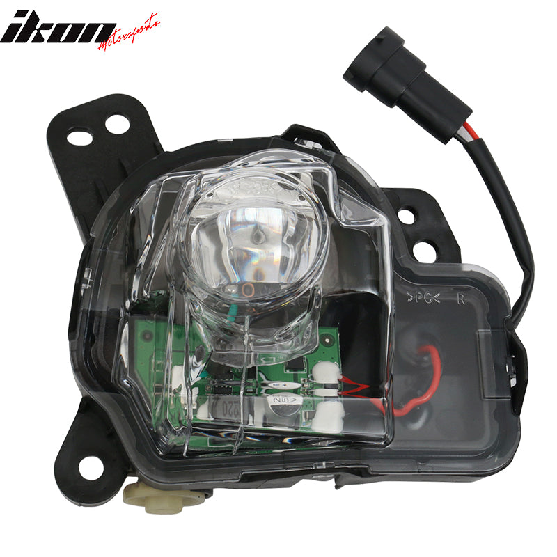 Fits 16-17 Mazda 6 Front Fog Light Lamps LED Clear Lens w/ Trim 2PC