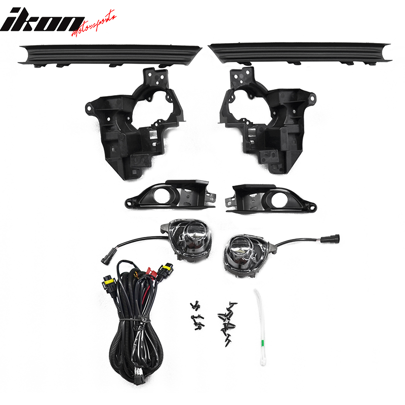 2018-2019 Mazda CX-5 CX5 OE Black Clear Front Fog Light Lamps ABS