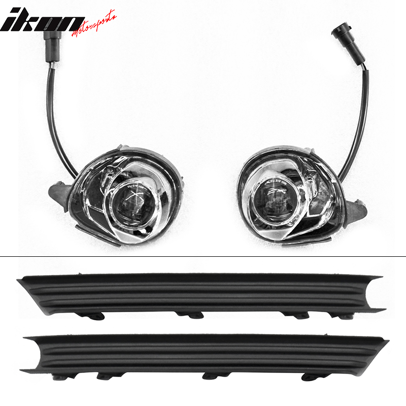 2018-2019 Mazda CX-5 CX5 OE Black Clear Front Fog Light Lamps ABS