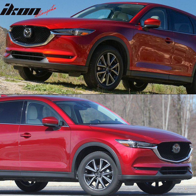 2018-2019 Mazda CX-5 CX5 OE Black Clear Front Fog Light Lamps ABS