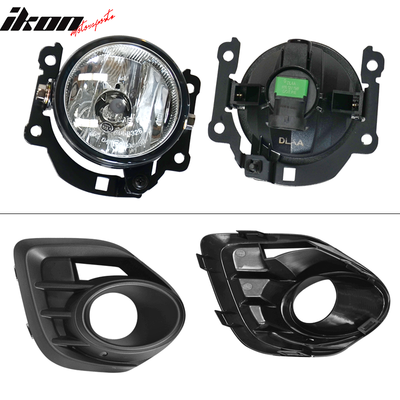 Fits 16-17 Mitsubishi Lancer Clear Daytime Running Light Fog Lights