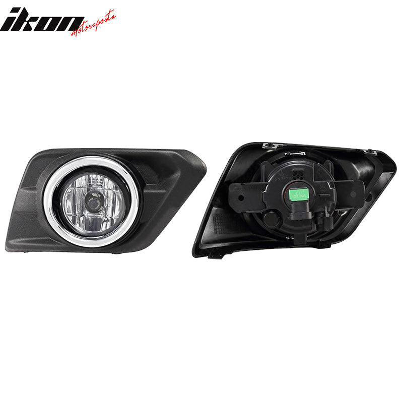 2014-2016 Nissan Rogue OE Style 2PCS Fog Lights Lamps W/Clear Lens