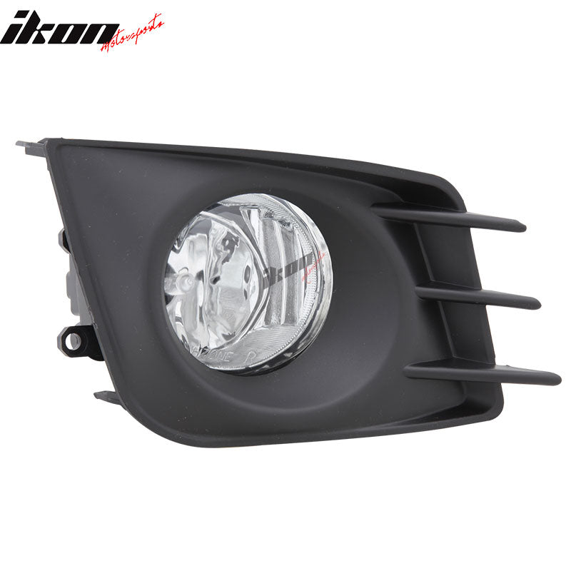 2011-2013 Scion tC Front Clear Fog Lights Driving Lamps Pair + Covers