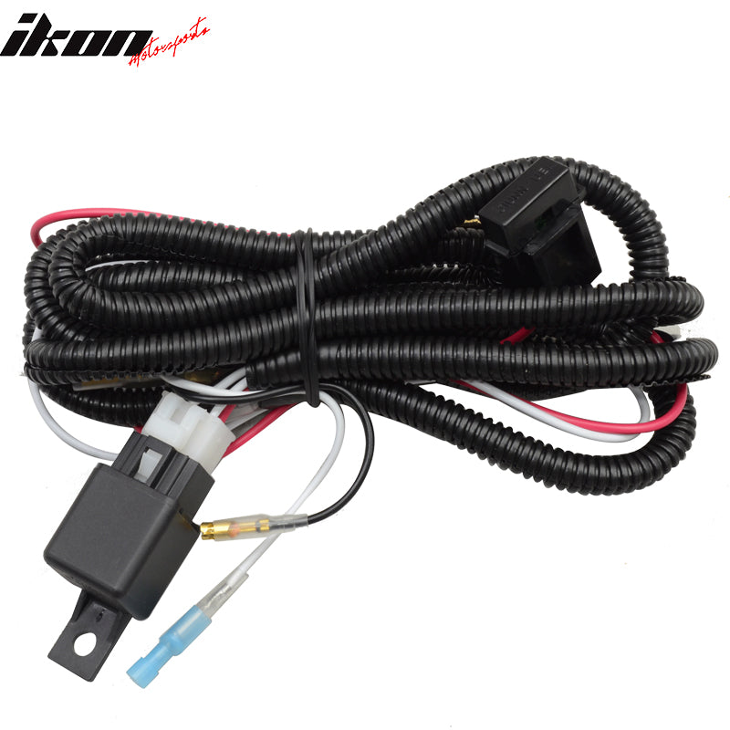 Universal Fog Light Lamp Wiring Harness Kit LED Light Bar Switch Relay