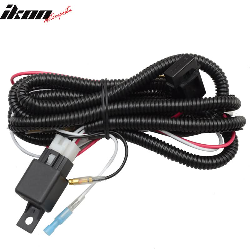 Universal Fog Light Lamp Wiring Harness Kit LED Light Bar Switch Relay