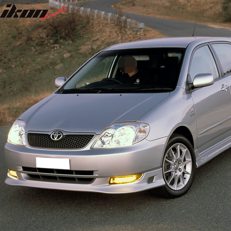 Fits 03-04 Toyota Corolla Crystal Front Bumper FogLight Lamps Yellow