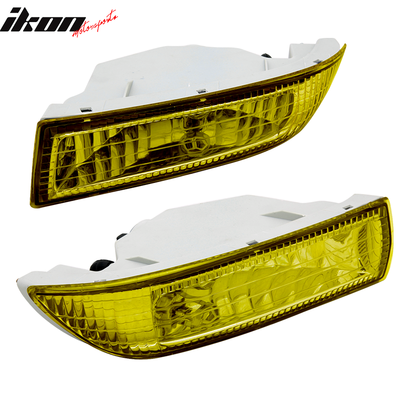 Fits 03-04 Toyota Corolla Crystal Front Bumper FogLight Lamps Yellow