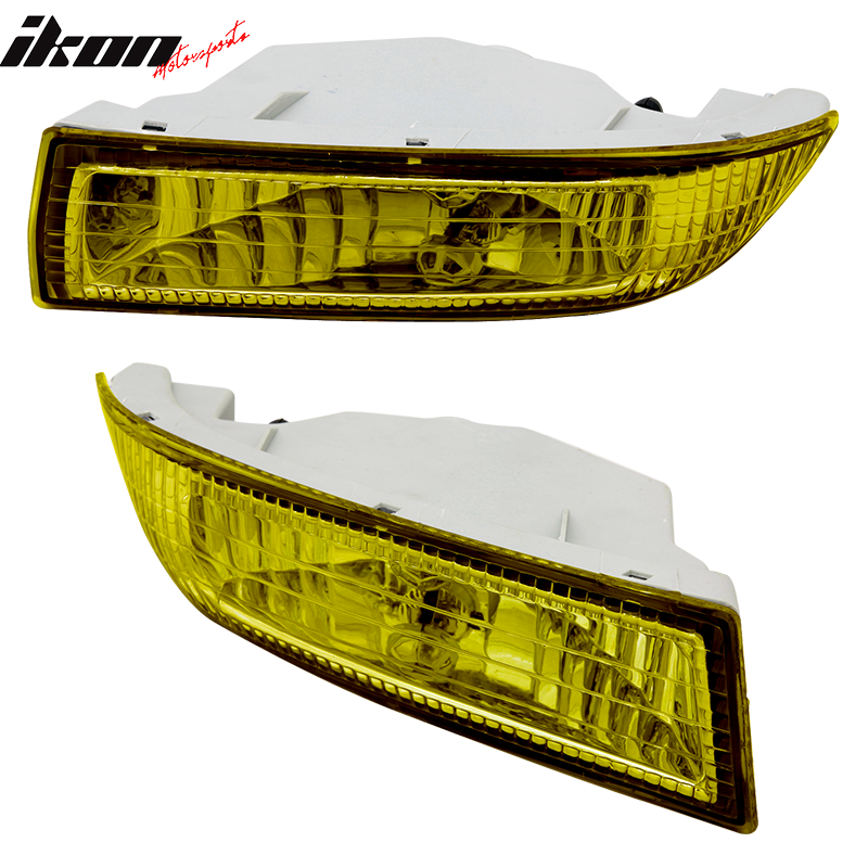 Fits 03-04 Toyota Corolla Crystal Front Bumper FogLight Lamps Yellow