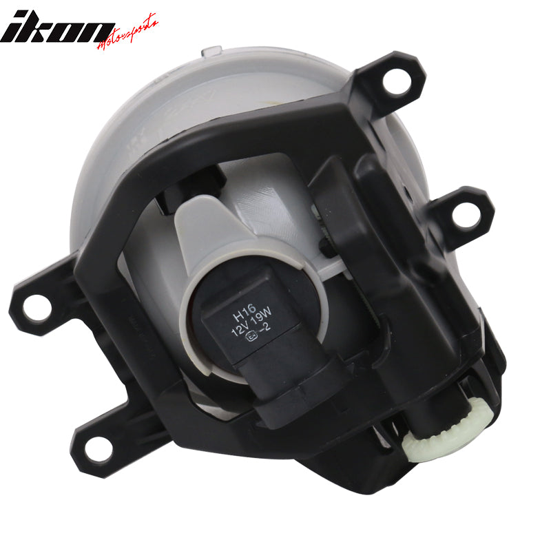 2014-2019 Toyota Highlander Clear Lens DRL LED Fog Light Pair ABS