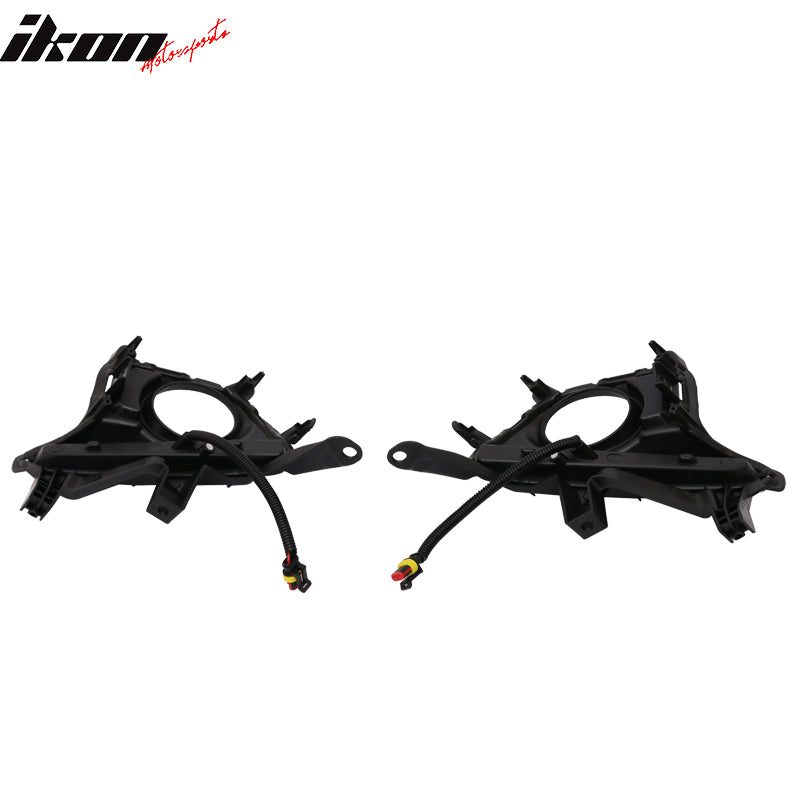 2014-2019 Toyota Highlander Clear Lens DRL LED Fog Light Pair ABS