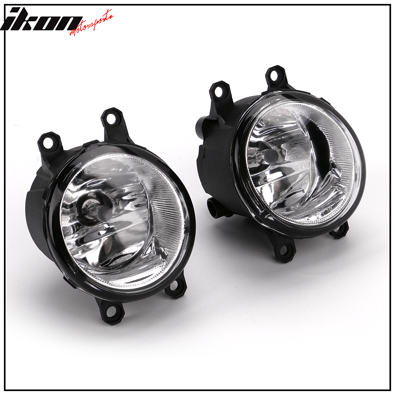 2017-2018 Toyota Sienna Black Housing With Clear Lens Fog Light ABS