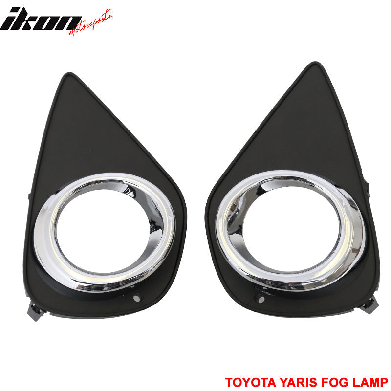 2015-2017 Toyota Yaris Hatchback Clear Lens Front Fog Lights Lamps ABS