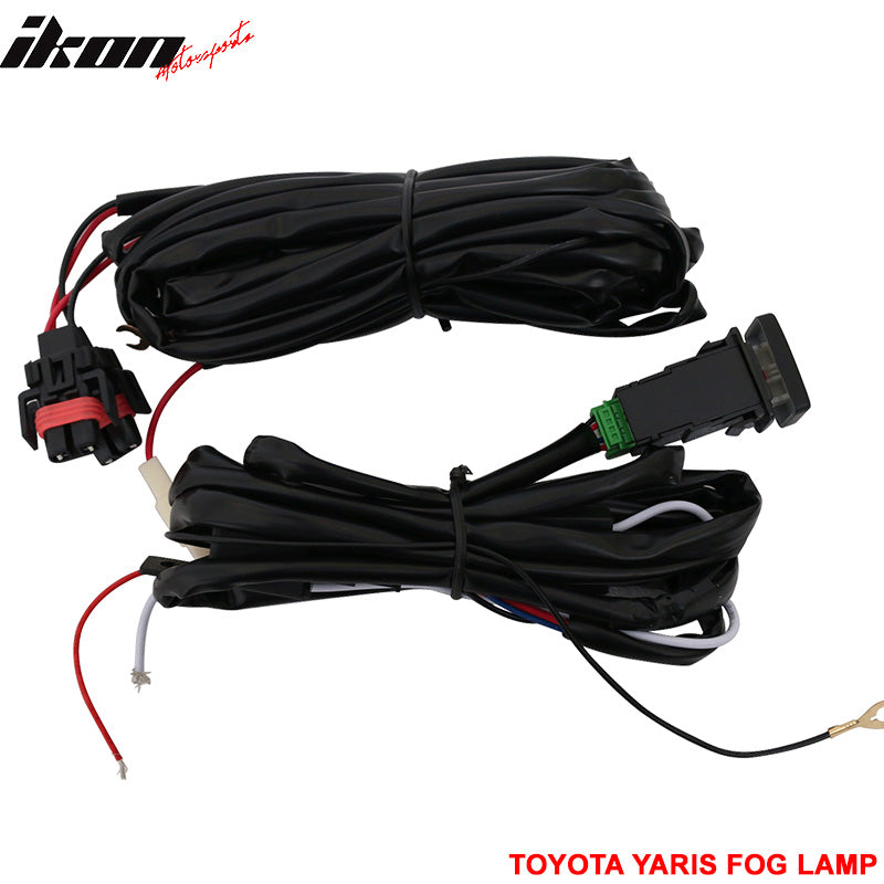 2015-2017 Toyota Yaris Hatchback Clear Lens Front Fog Lights Lamps ABS