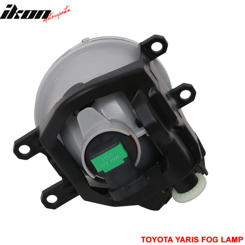 2015-2017 Toyota Yaris Hatchback Clear Lens Front Fog Lights Lamps ABS