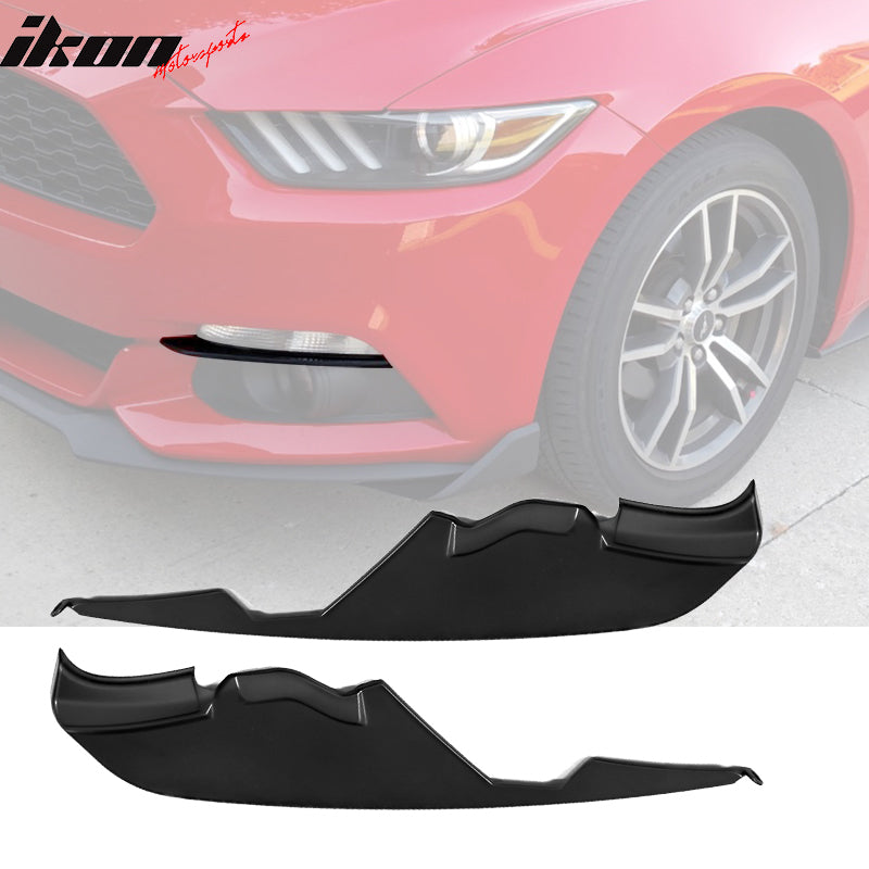 2015-2017 Ford Mustang MD Black Fog Light Lamp Splitters PP