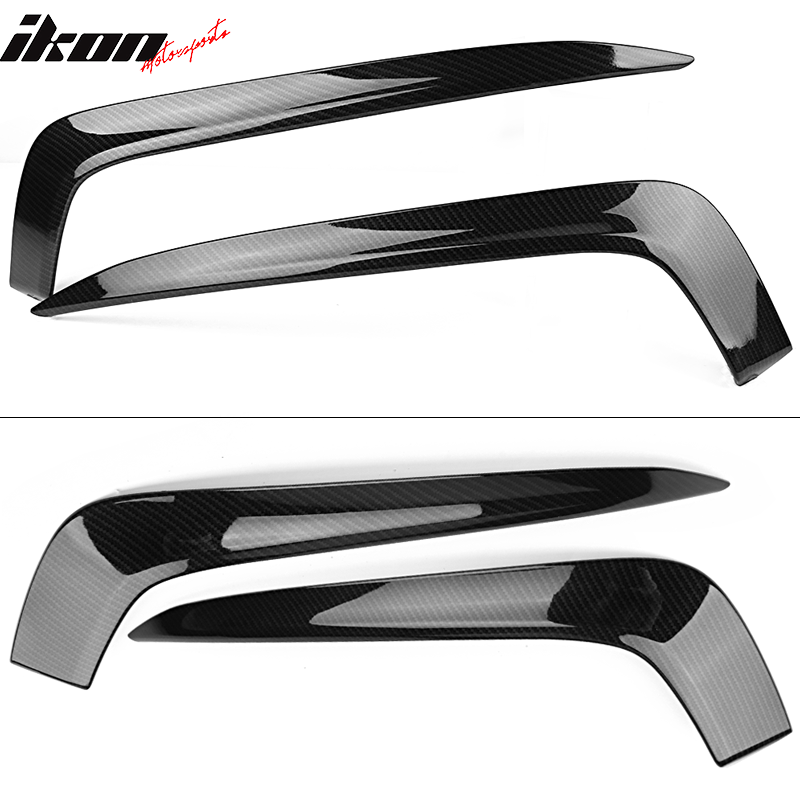 2016-2018Â Honda Civic Fog Lights Cover Eye Lid Trim Carbon Fiber Print