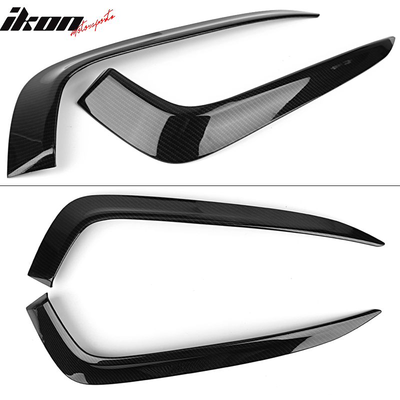 2016-2018Â Honda Civic Fog Lights Cover Eye Lid Trim Carbon Fiber Print