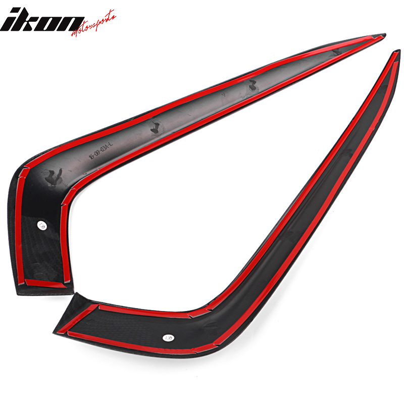 2016-2018Â Honda Civic Fog Lights Cover Eye Lid Trim Carbon Fiber Print