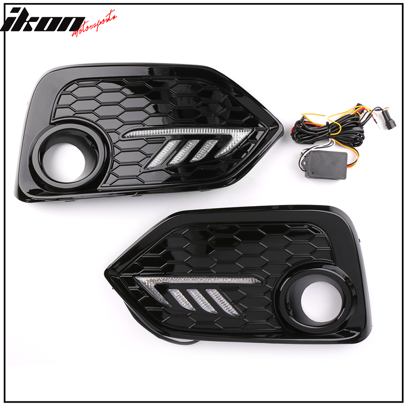 2017-2018Â Honda Civic DRL Fog Light Covers Yellow Signal