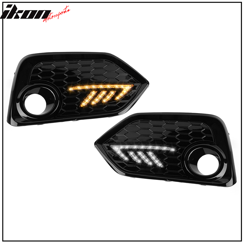 2017-2018Â Honda Civic DRL Fog Light Covers Yellow Signal