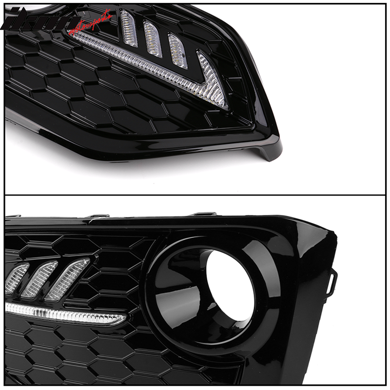 2017-2018Â Honda Civic DRL Fog Light Covers Yellow Signal