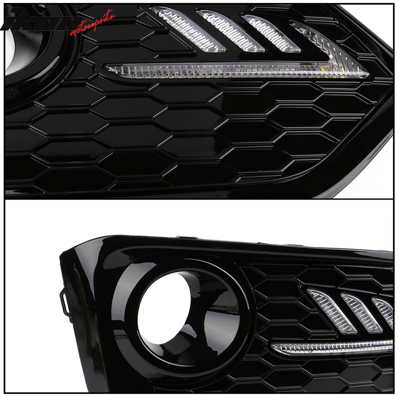 2017-2018Â Honda Civic DRL Fog Light Covers Yellow Signal
