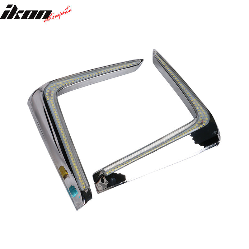 2016-2017 Subaru Crosstrek XV White DRL LED Fog Light Pair ABS