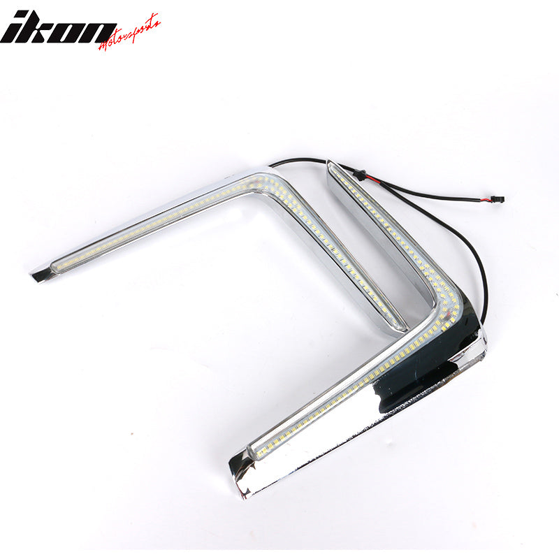 2016-2017 Subaru Crosstrek XV White DRL LED Fog Light Pair ABS