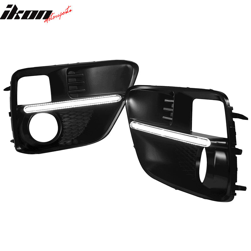 2015-2017Â Subaru WRX Sti White DRL & Amber Switchback Fog Light Covers