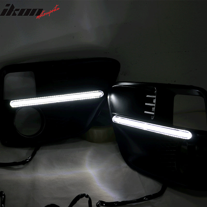 2015-2017Â Subaru WRX Sti White DRL & Amber Switchback Fog Light Covers