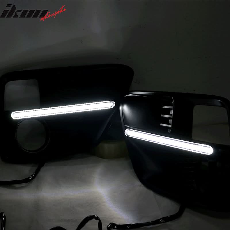 2015-2017Â Subaru WRX Sti White DRL & Amber Switchback Fog Light Covers