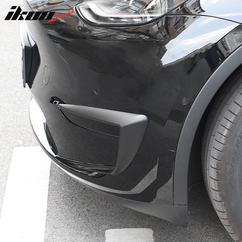 Fog Light Trims for 2020-2023 Tesla Model Y, IKON Style ABS Plastic 2P