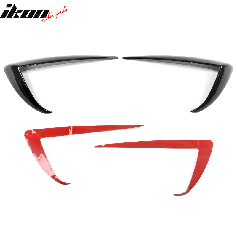 Fog Light Trims for 2020-2023 Tesla Model Y, IKON Style ABS Plastic 2P