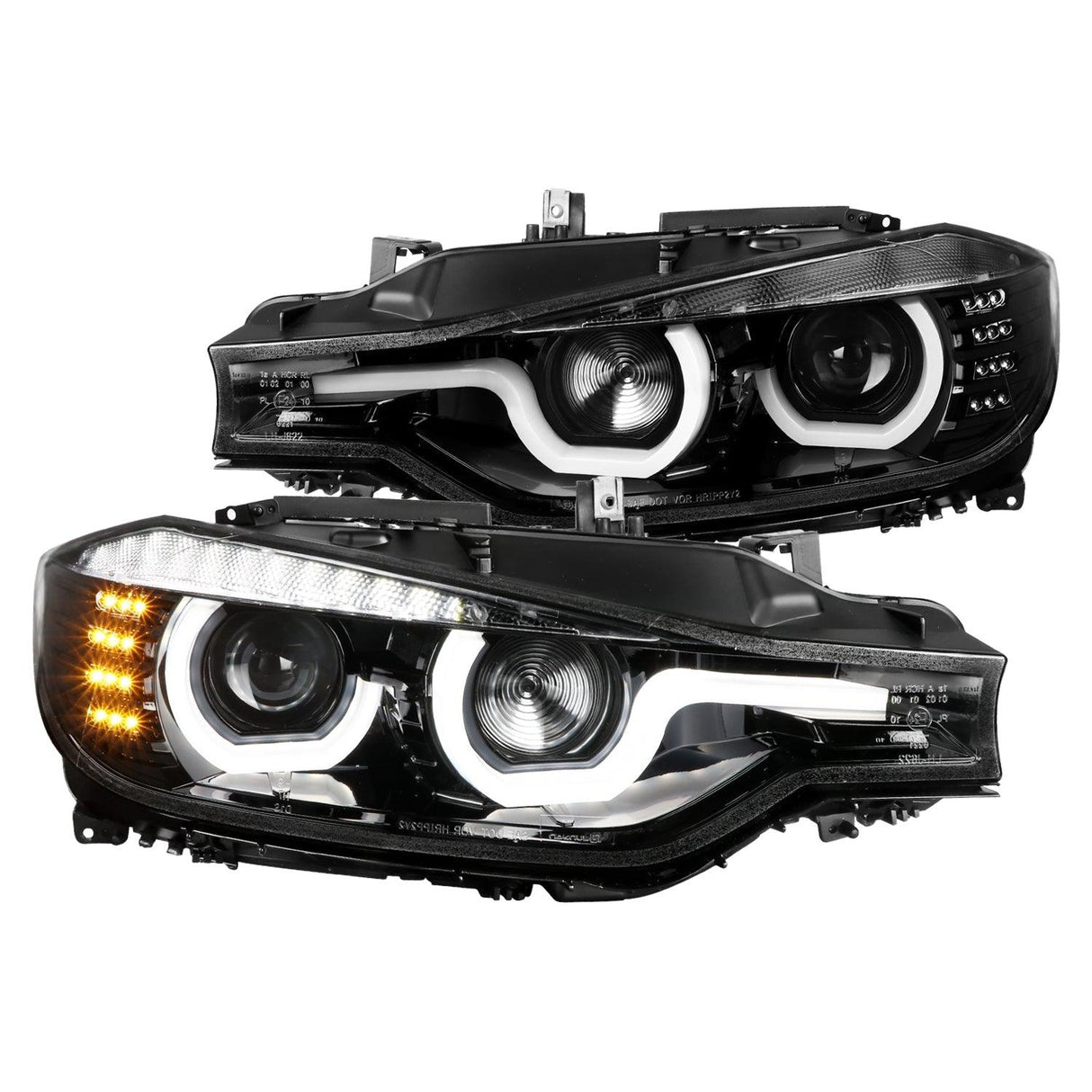 Spec-D Projector Headlights BMW 320i 328i 330i 335i 340i F30 (12-15) Halo LED - Black / Chrome / Tinted