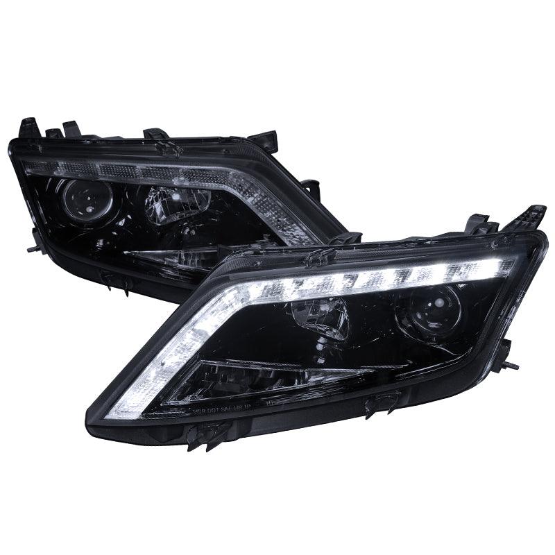 Spec-D Projector Headlights Ford Fusion (2010-2011-2012) w/ LED DRL Black, Tinted or Chrome