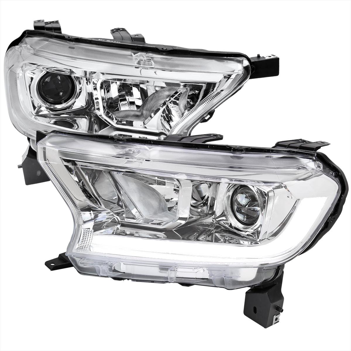 Spec-D Projector Headlights Ford Ranger XL/XLT (2019-2022) Sequential LED - Black / Tinted / Clear